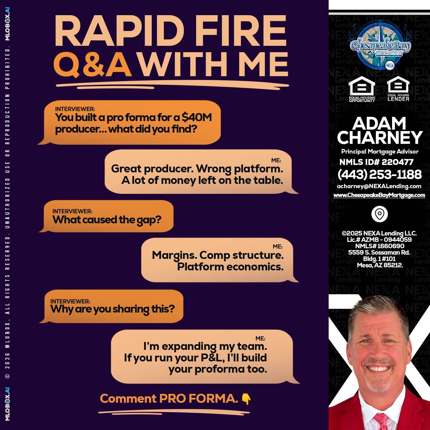 RAPID FIRE - Adam Charney -Principal Mortgage Advisor