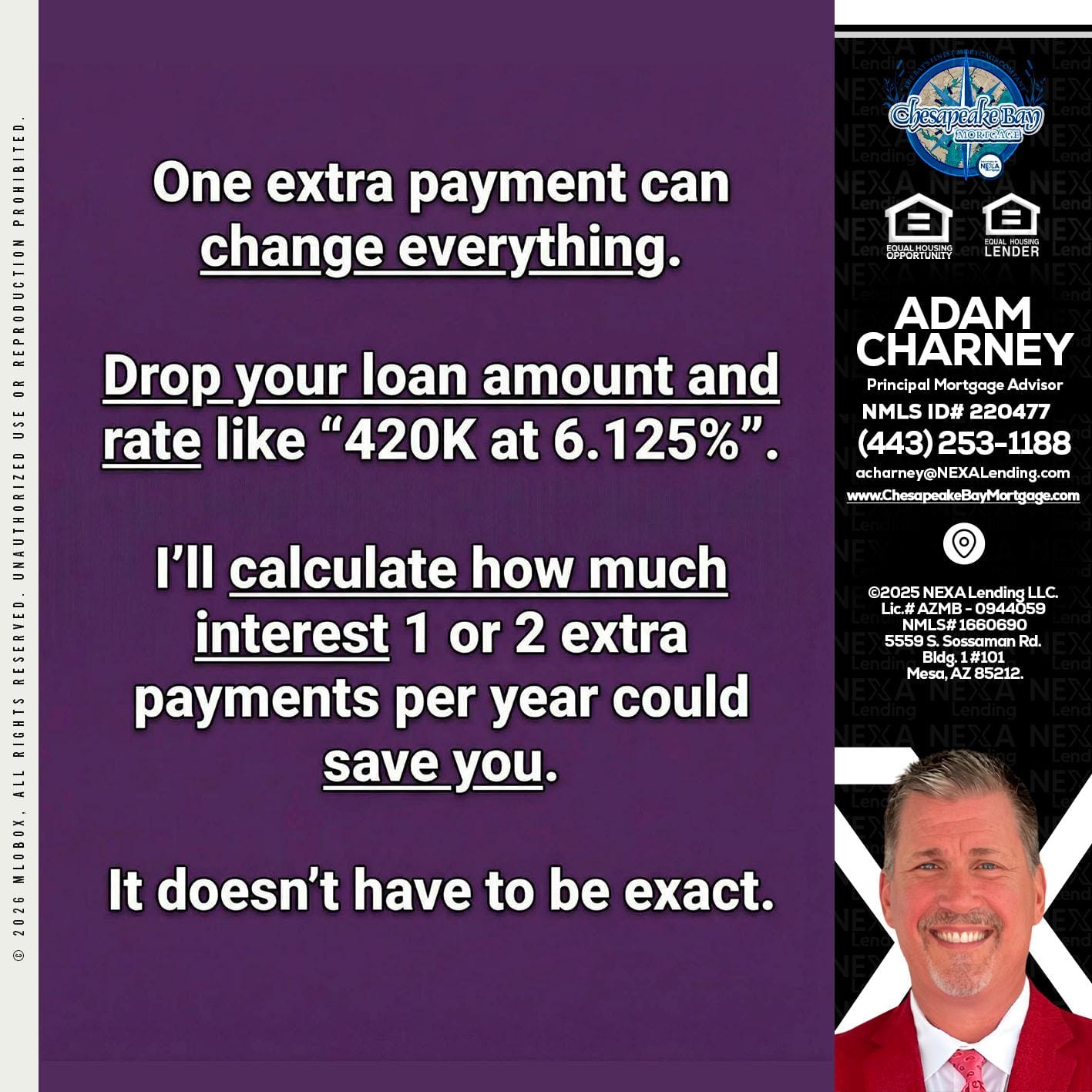 ONE EXTRA - Adam Charney -Principal Mortgage Advisor