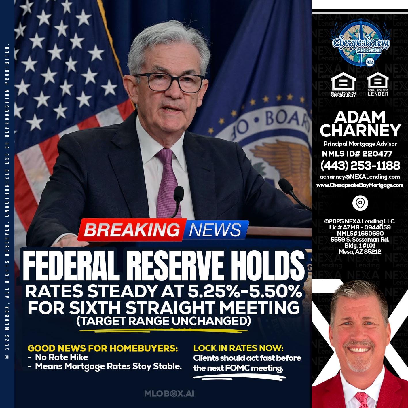 federal reserve - Adam Charney -Principal Mortgage Advisor