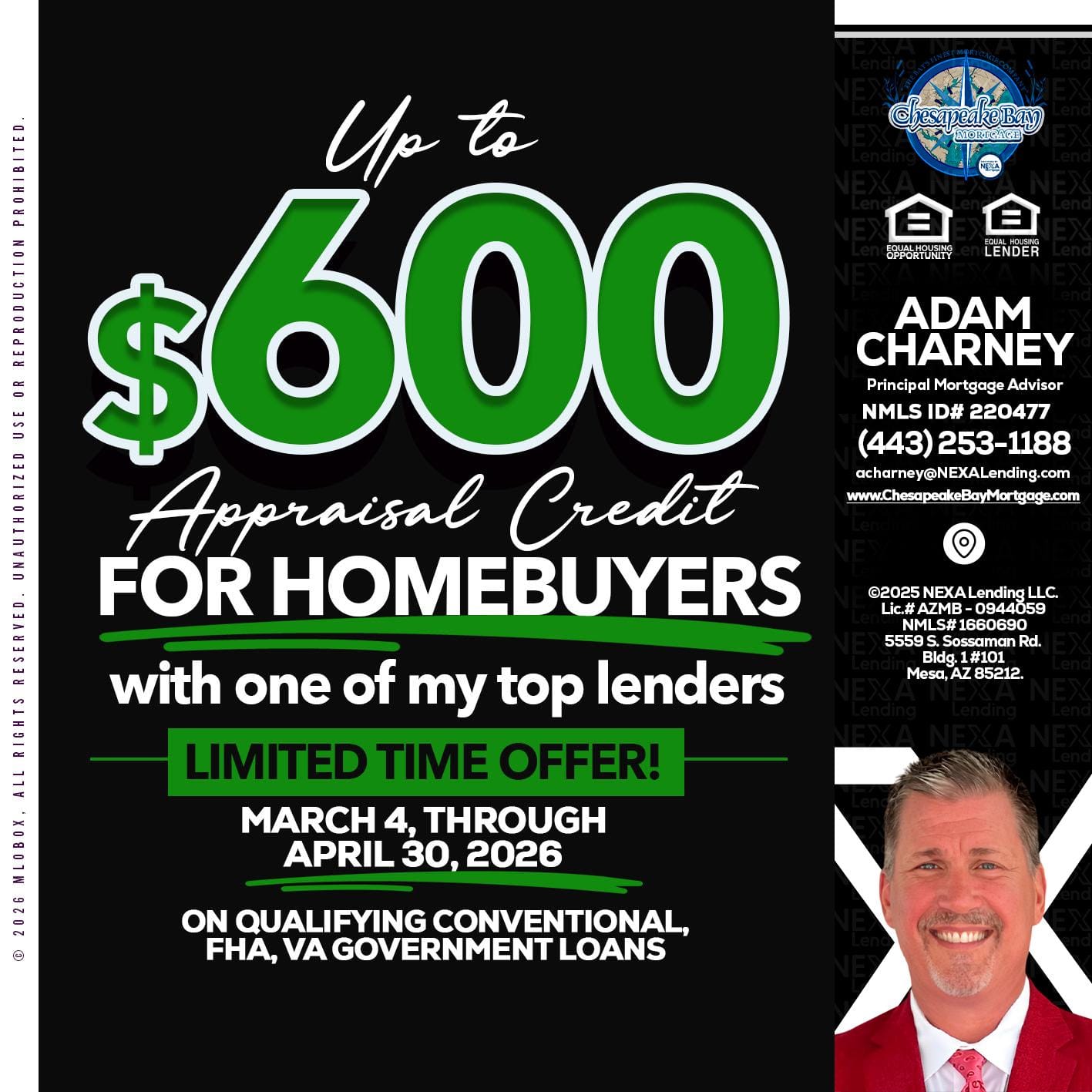UP TO 600 - Adam Charney -Principal Mortgage Advisor