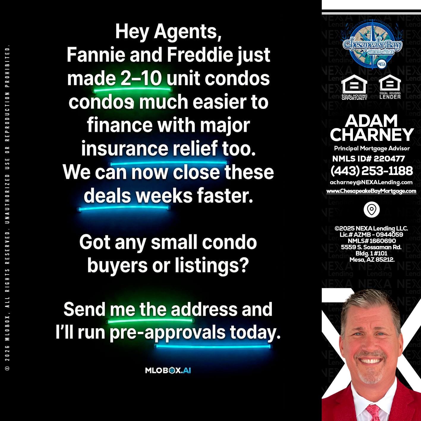 HEY AGENTS - Adam Charney -Principal Mortgage Advisor