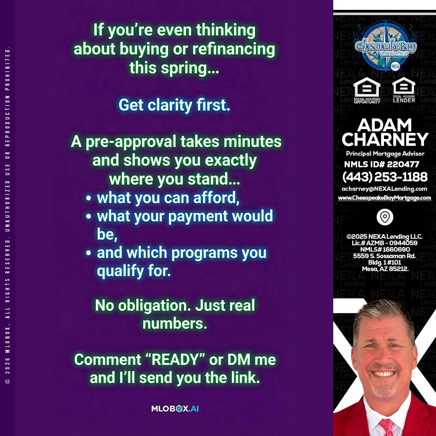 IF YOU THINKING - Adam Charney -Principal Mortgage Advisor