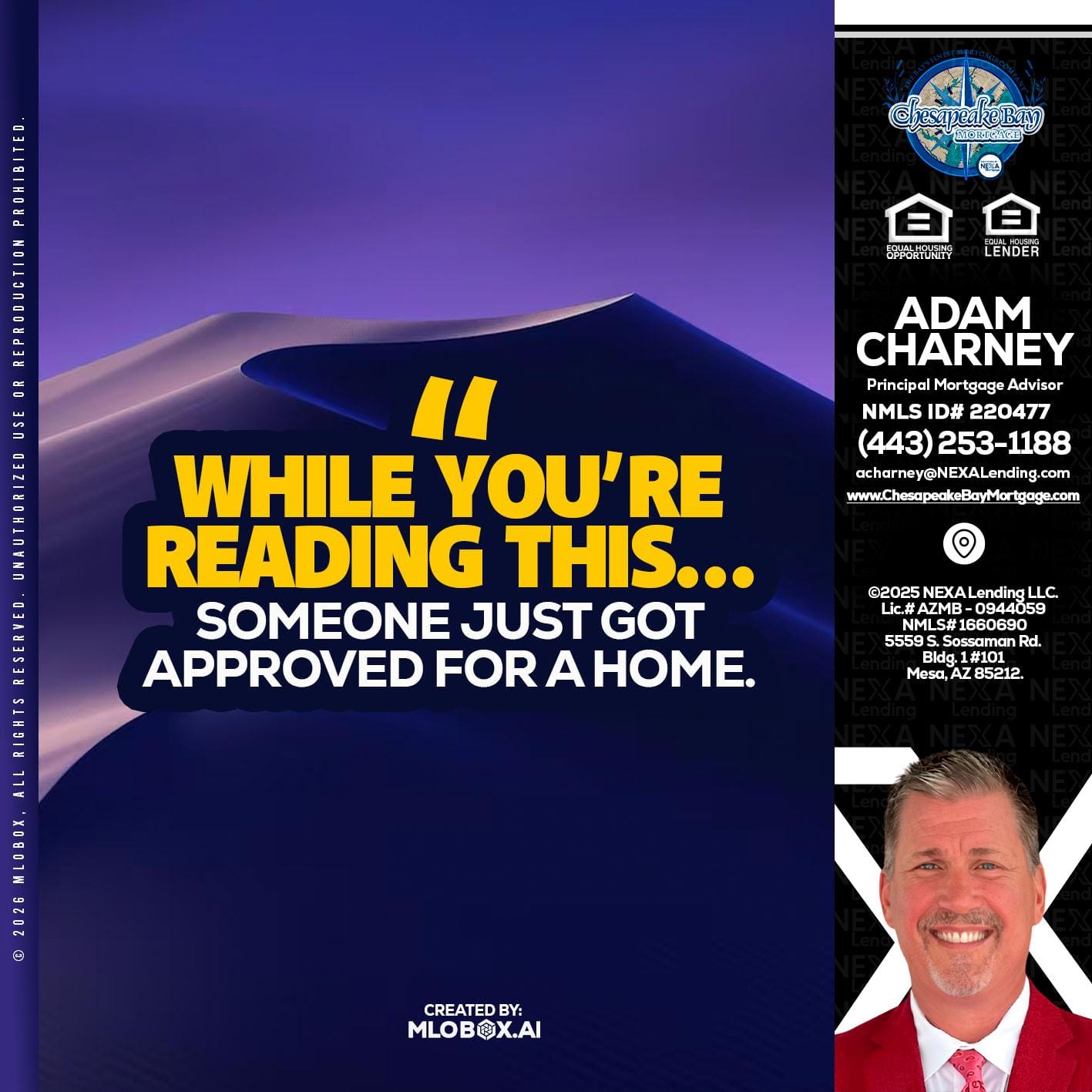 WHILE YOU - Adam Charney -Principal Mortgage Advisor