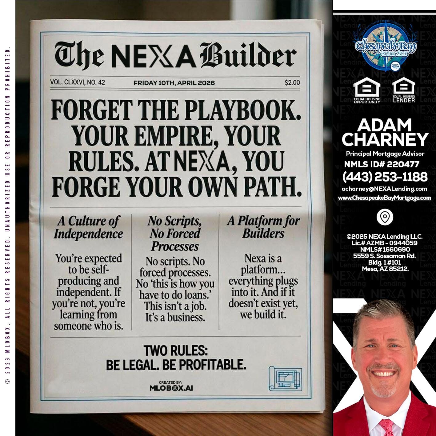 THE NEXA BUILDER - Adam Charney -Principal Mortgage Advisor