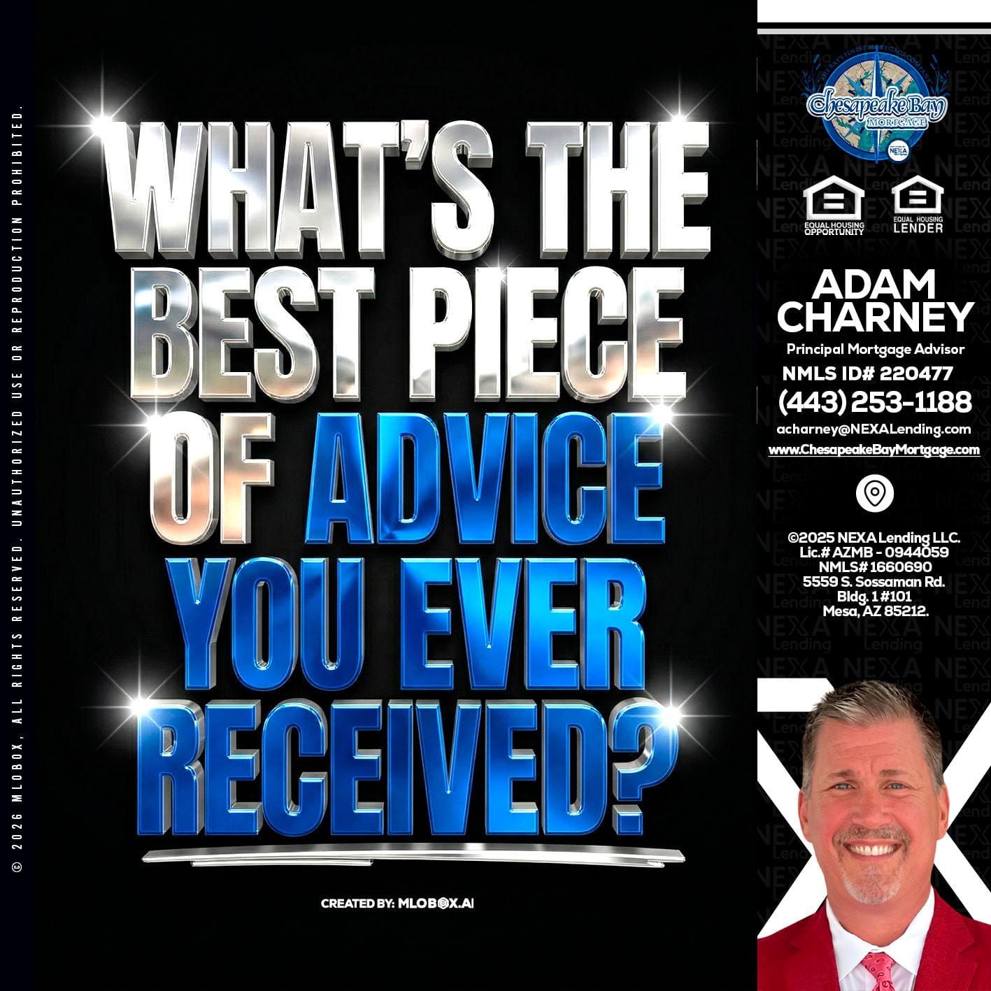WHATS THE BEST - Adam Charney -Principal Mortgage Advisor