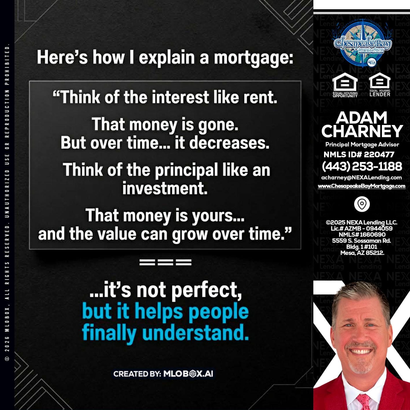 HERES NOW - Adam Charney -Principal Mortgage Advisor