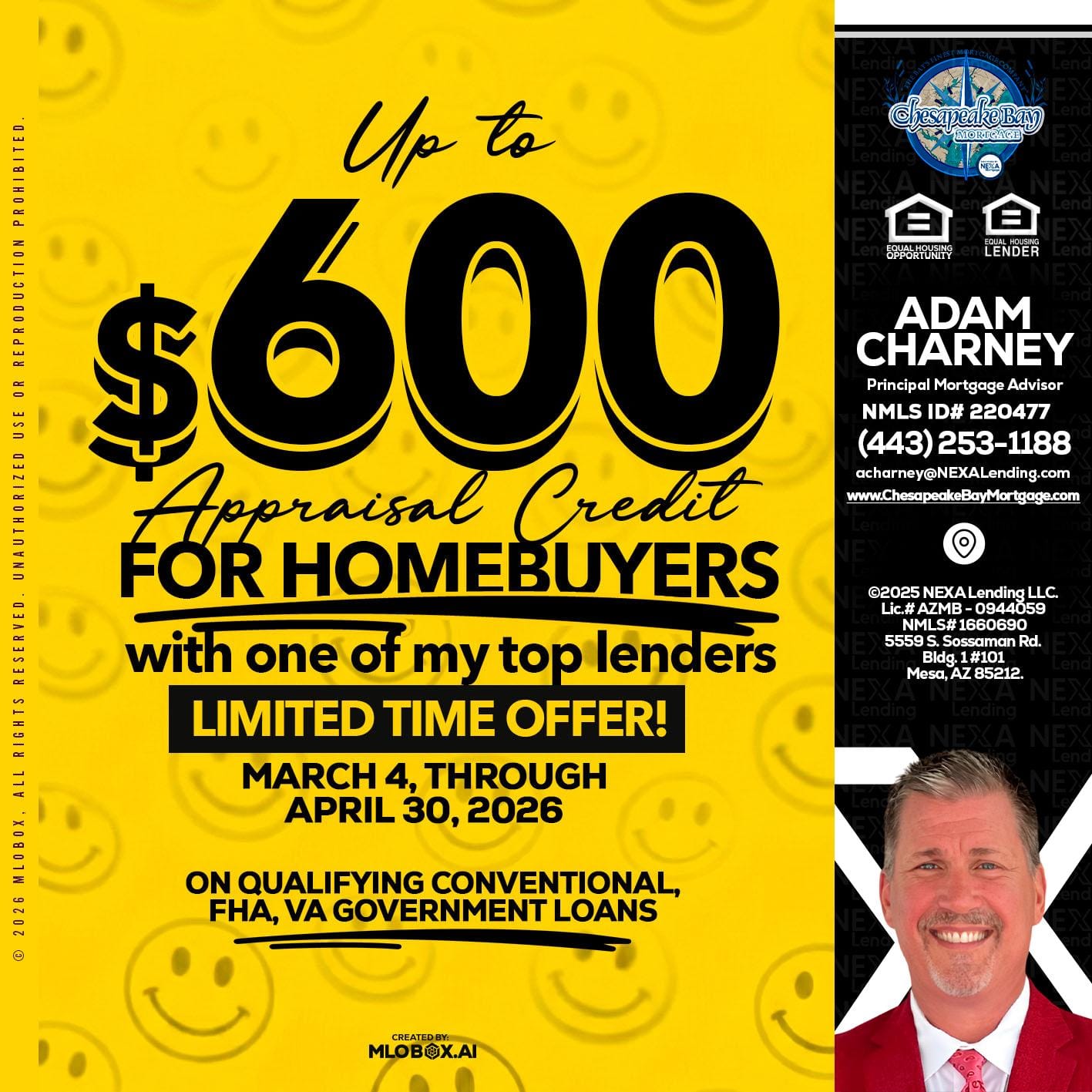 UP TO 600 - Adam Charney -Principal Mortgage Advisor