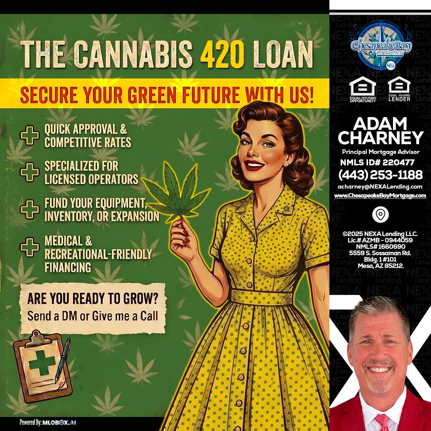 CELEBRATE 420 WITH A CANNABIS LOAN - Adam Charney -Principal Mortgage Advisor