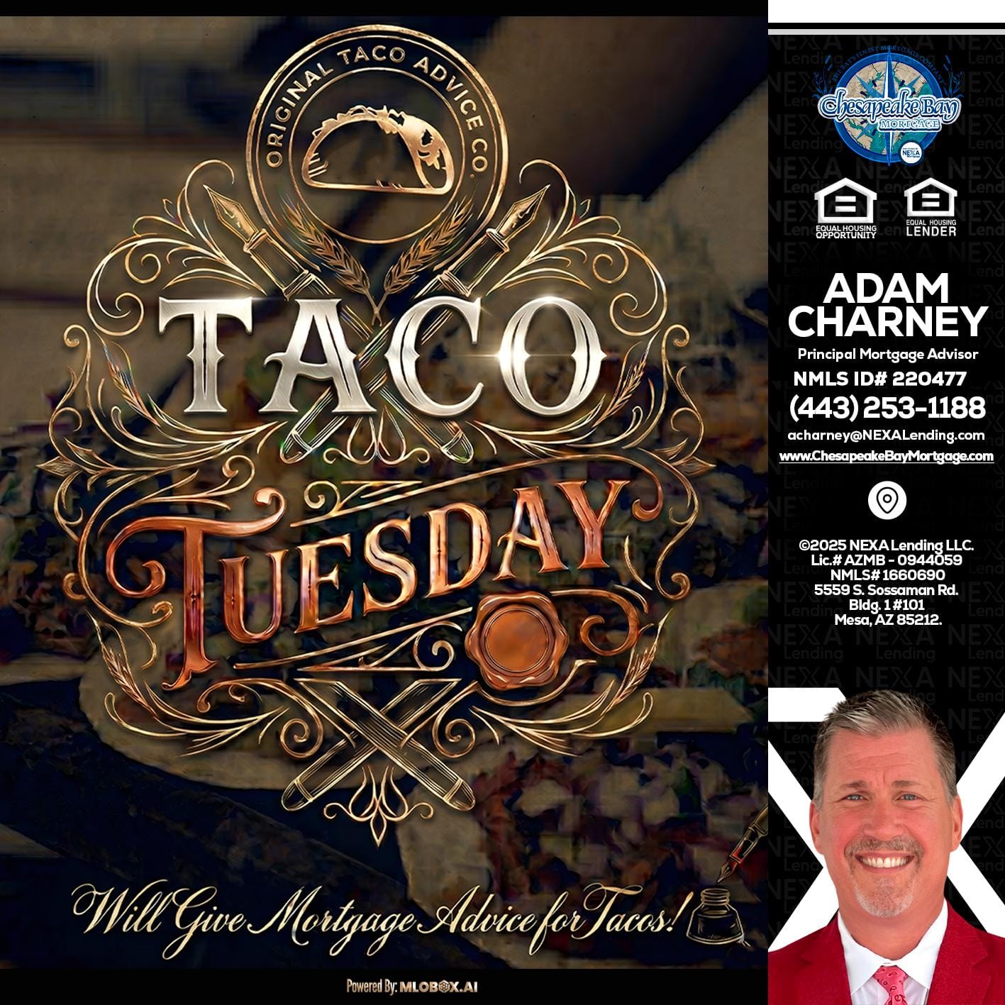 Taco Tuesday - Adam Charney -Principal Mortgage Advisor