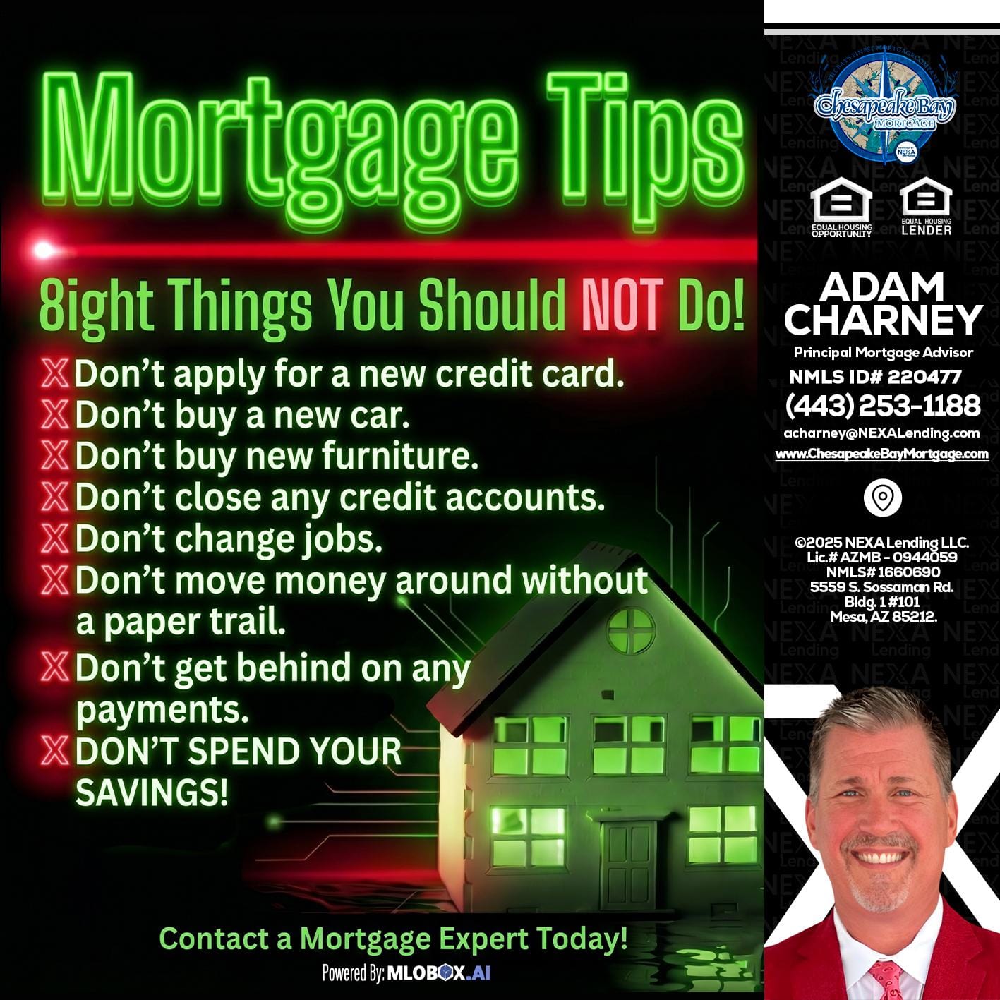 Mortgage Tips at your Door - Adam Charney -Principal Mortgage Advisor
