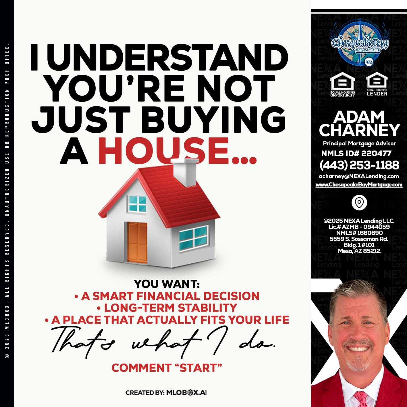 I UNDERSTAND - Adam Charney -Principal Mortgage Advisor