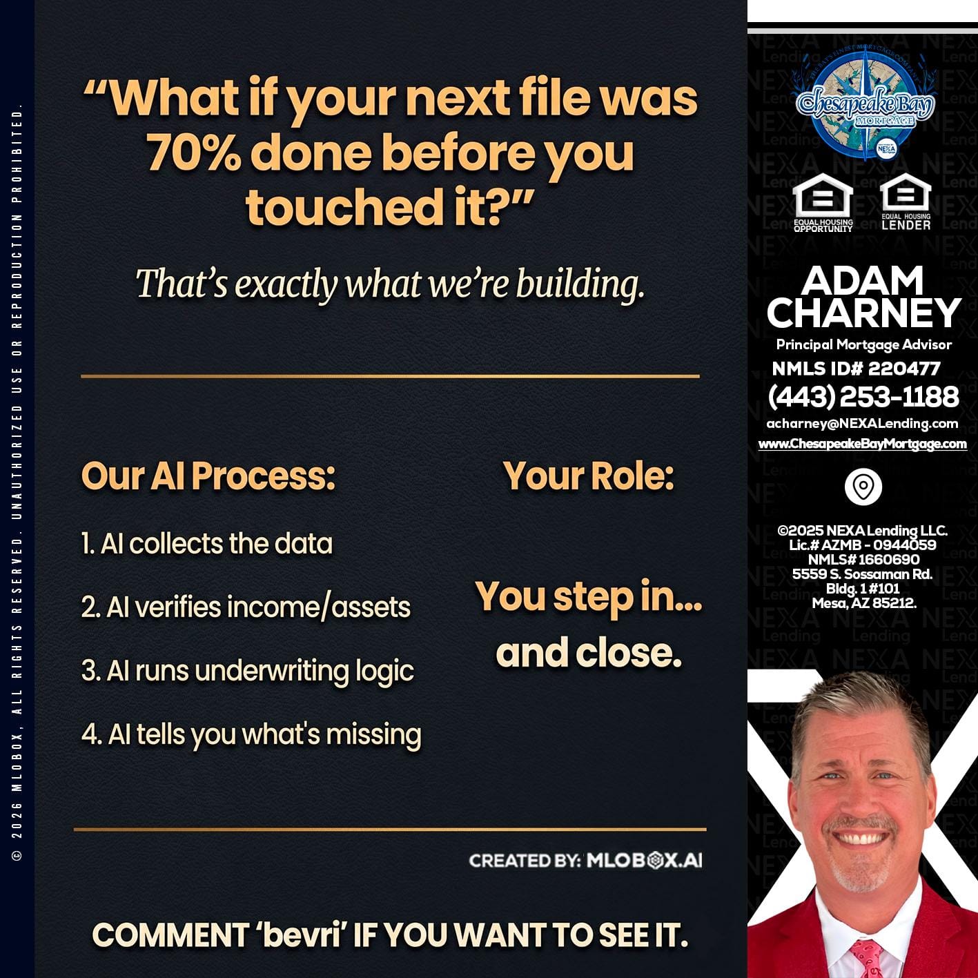 WHAT IF YOUR - Adam Charney -Principal Mortgage Advisor