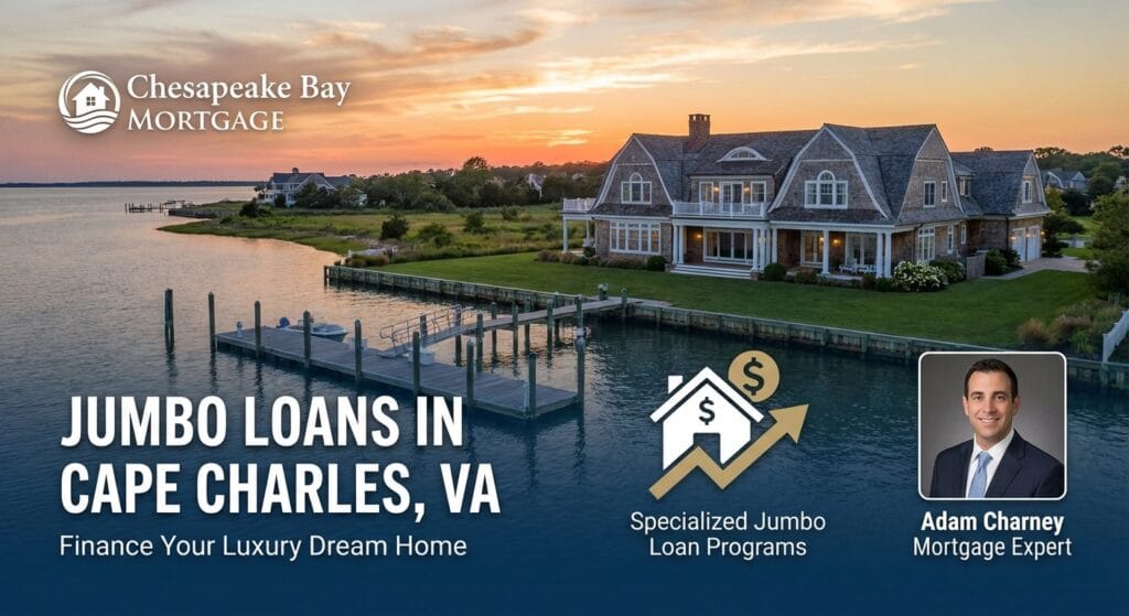 Luxury home in Cape Charles VA financed with jumbo loan for high-value property purchase