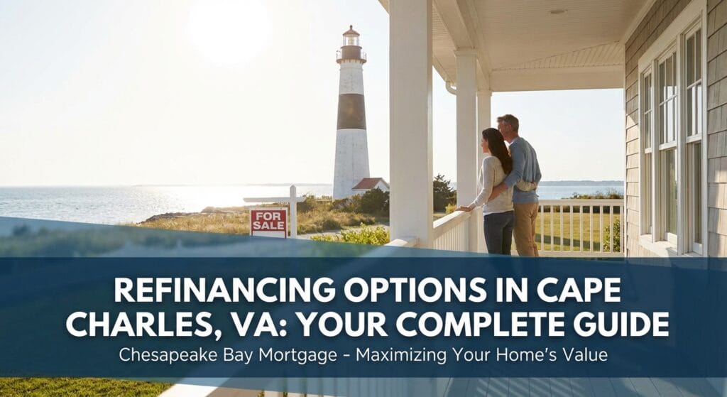 Refinancing options in Cape Charles VA showing rate-and-term and cash-out refinance comparison