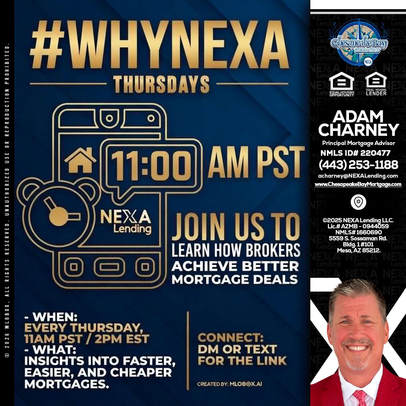 WHY NEXA THURDAYS - Adam Charney -Principal Mortgage Advisor