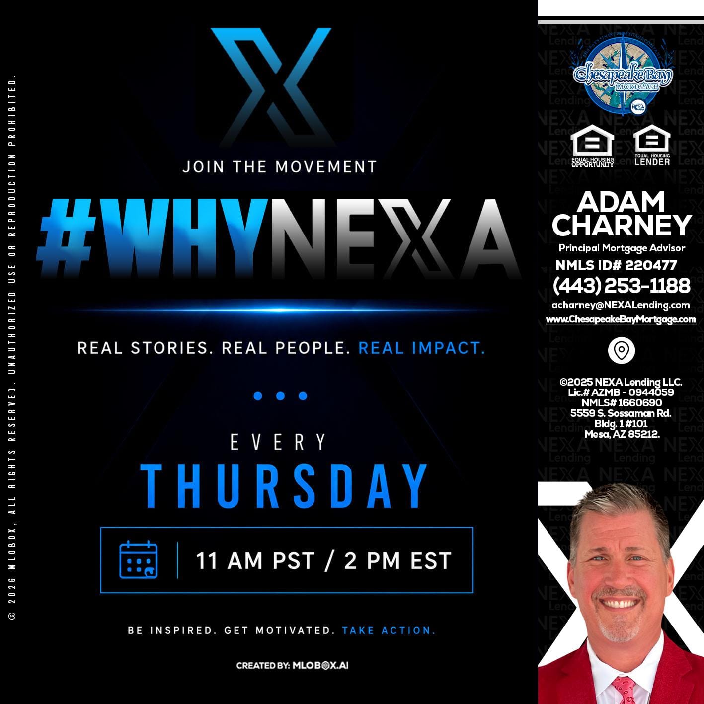 why NEXA - Adam Charney -Principal Mortgage Advisor