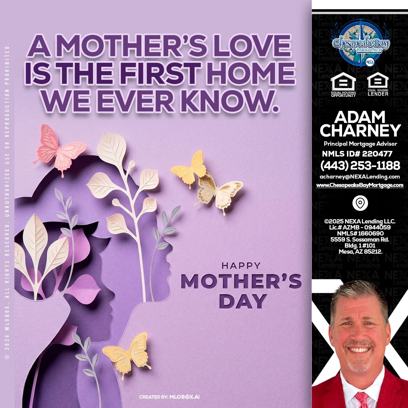 MOTHERS DAY - Adam Charney -Principal Mortgage Advisor