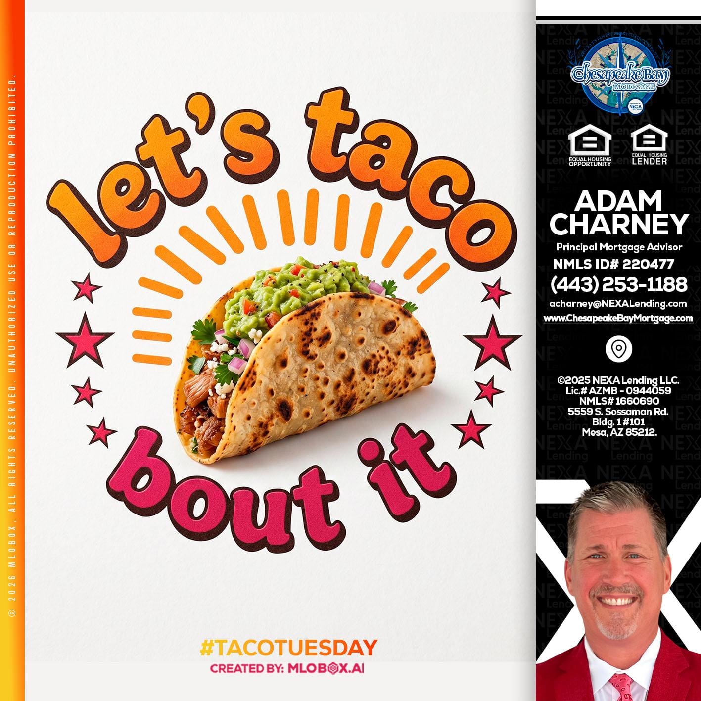 lets taco bout it - Adam Charney -Principal Mortgage Advisor