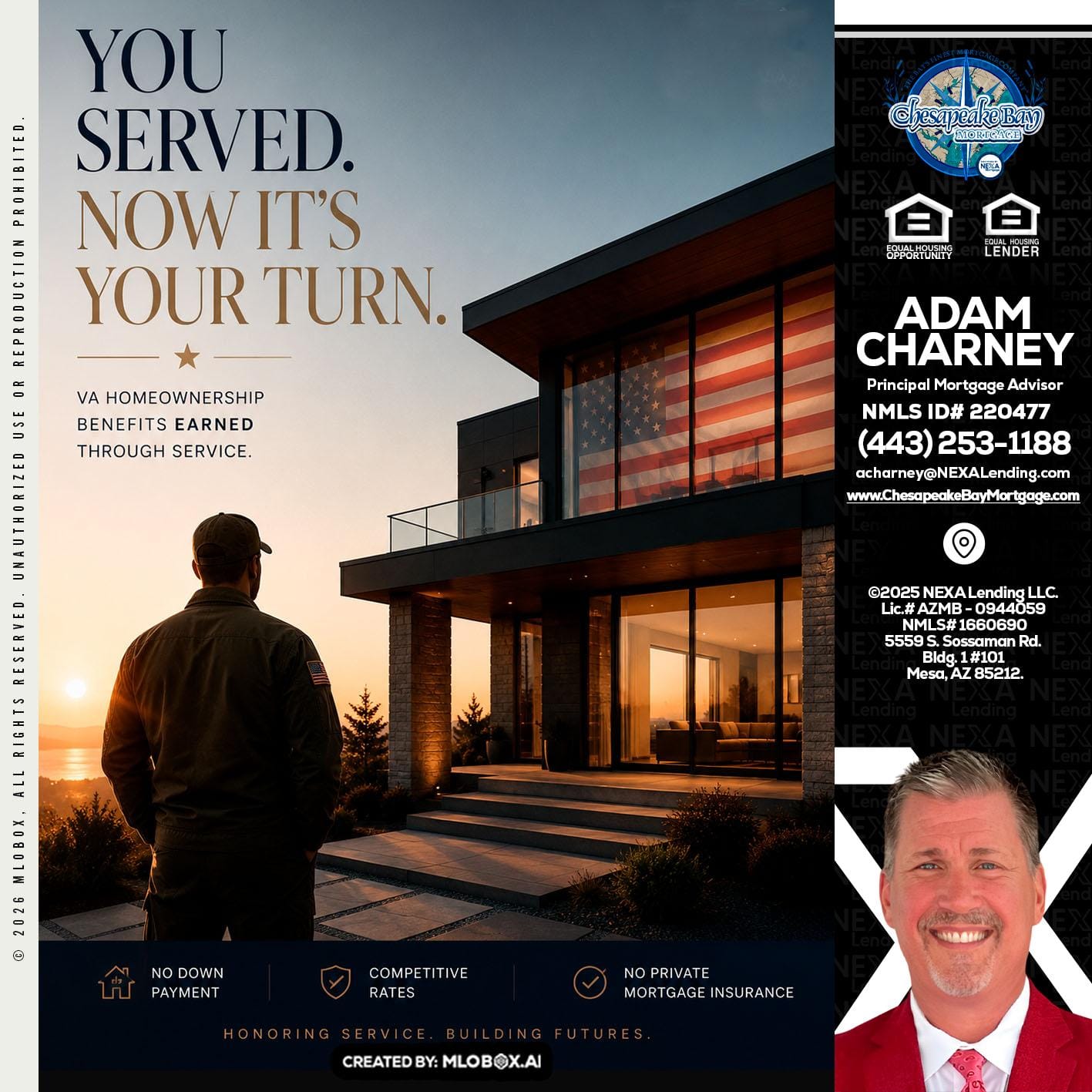 YOU SERVED - Adam Charney -Principal Mortgage Advisor