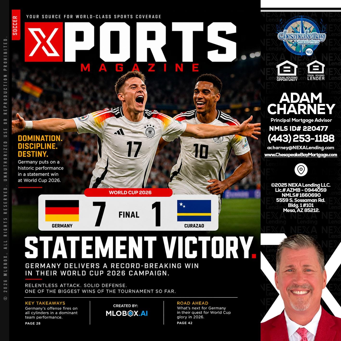 GERMANY VS CURASSAO (7-1) - Adam Charney -Principal Mortgage Advisor