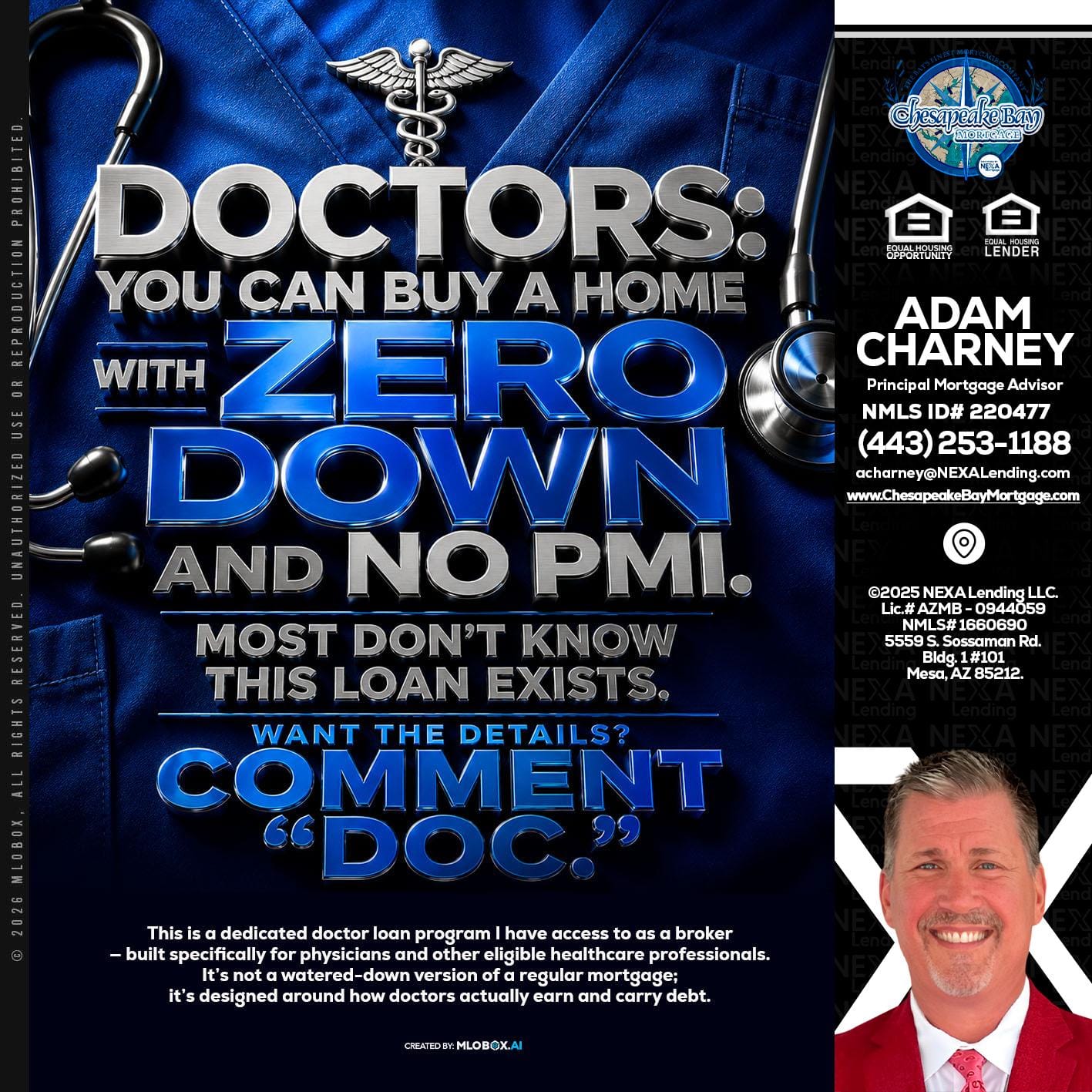DOCTORS YOU CAN BUY - Adam Charney -Principal Mortgage Advisor
