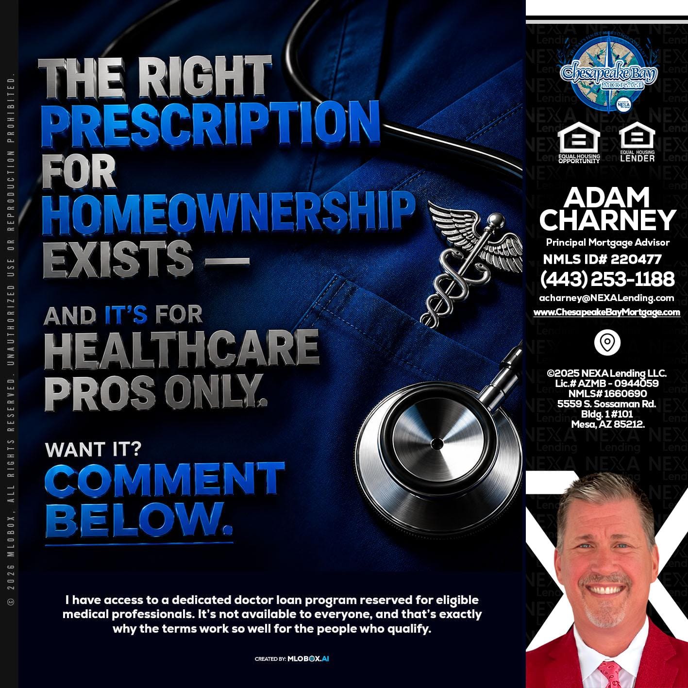 THE RIGHT PRESCRIPTION - Adam Charney -Principal Mortgage Advisor