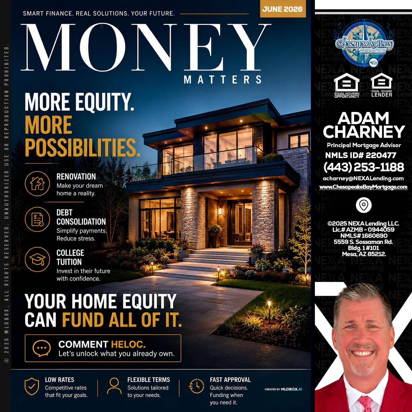 MONEY MATTERS - Adam Charney -Principal Mortgage Advisor