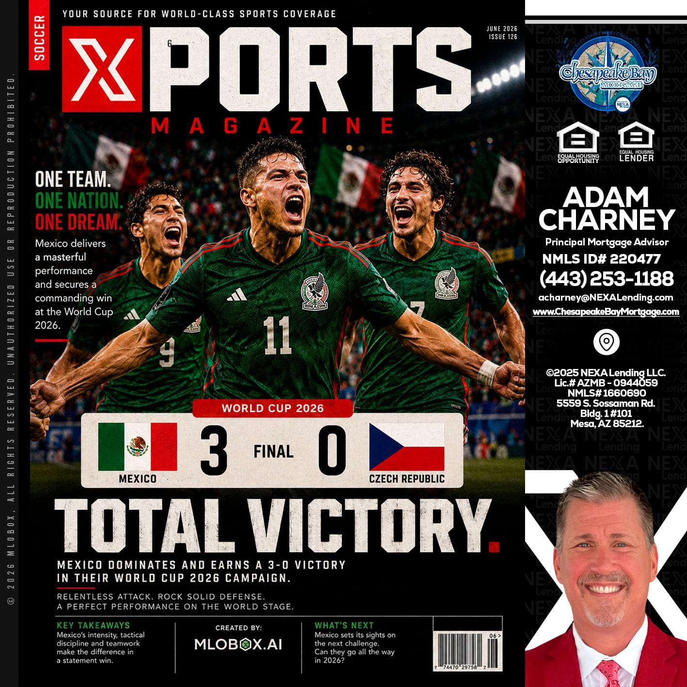 World Cup 2026 MEX 1-0 CZECH - Adam Charney -Principal Mortgage Advisor