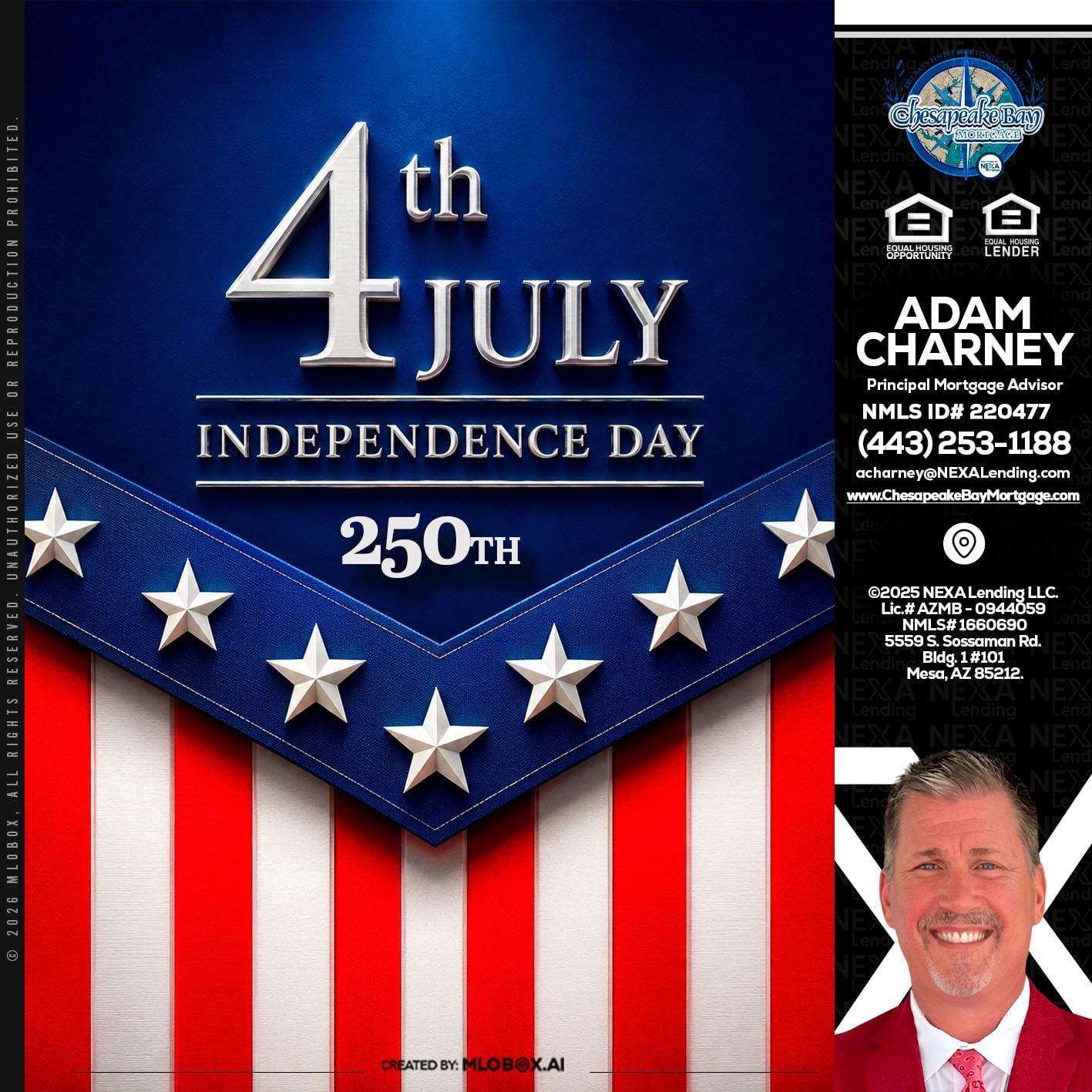 4th of july - Adam Charney -Principal Mortgage Advisor