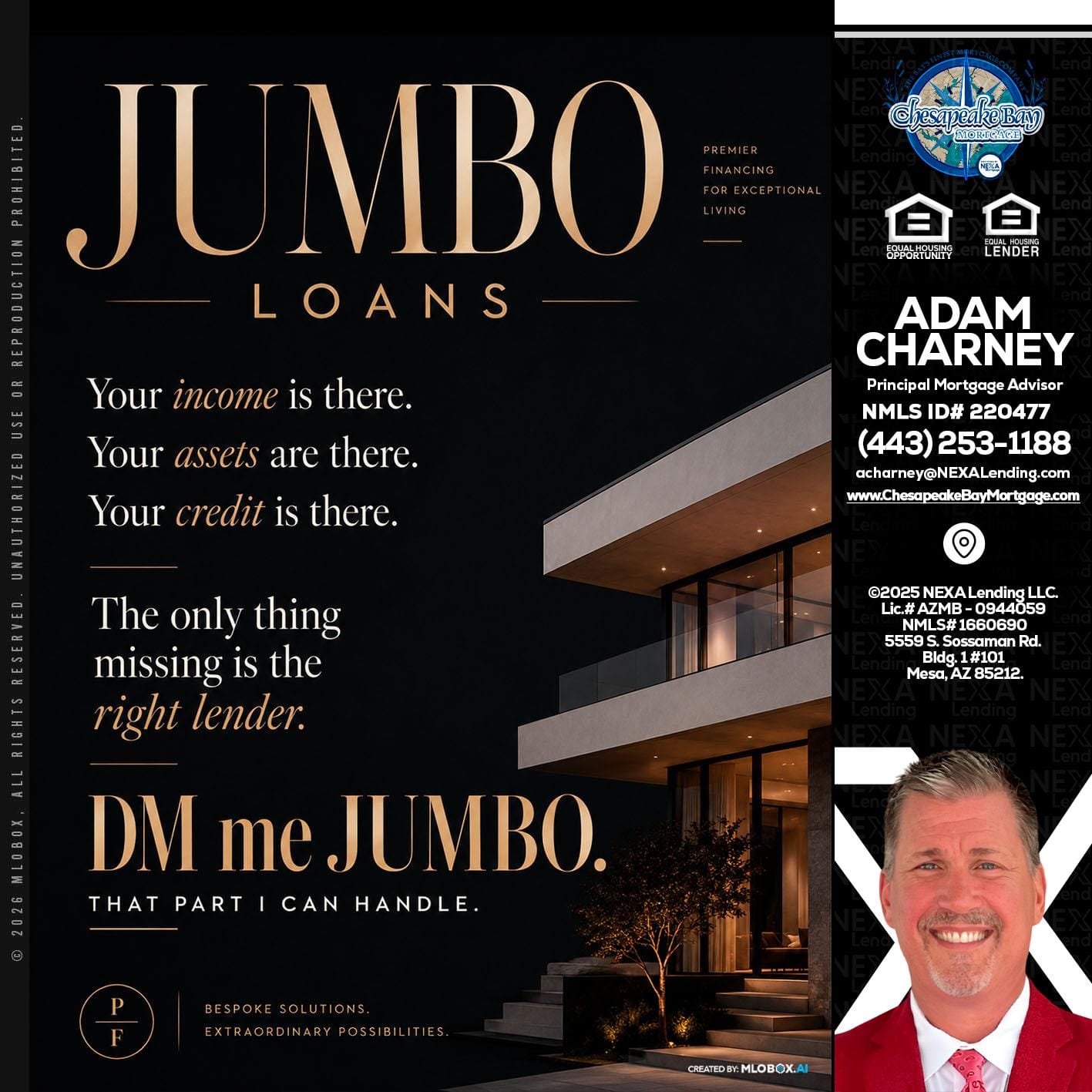 JUMBO LOANS - Adam Charney -Principal Mortgage Advisor