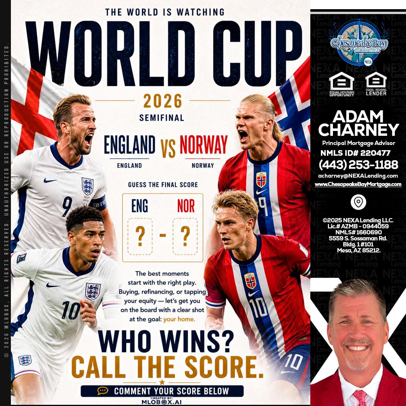 WORLD CUP 2026 - Adam Charney -Principal Mortgage Advisor