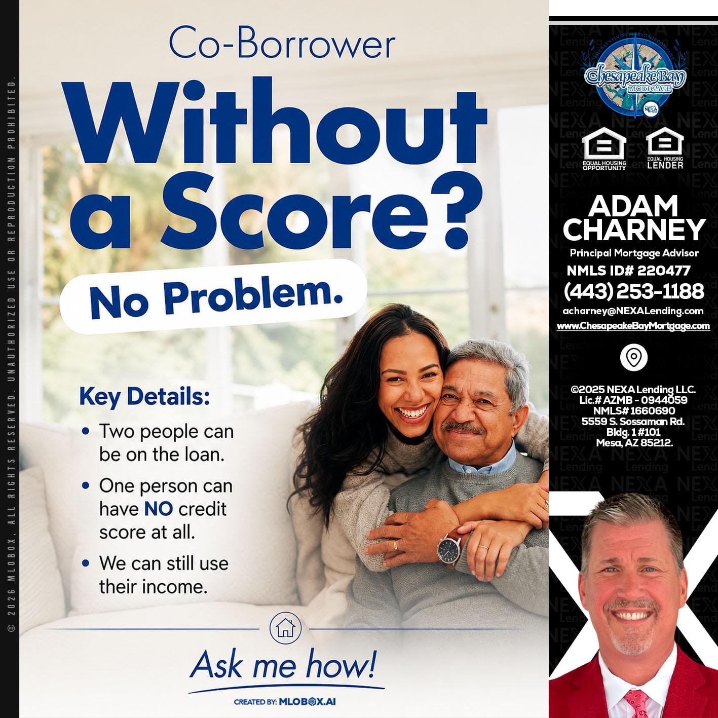 WITHOUT SCORE? - Adam Charney -Principal Mortgage Advisor