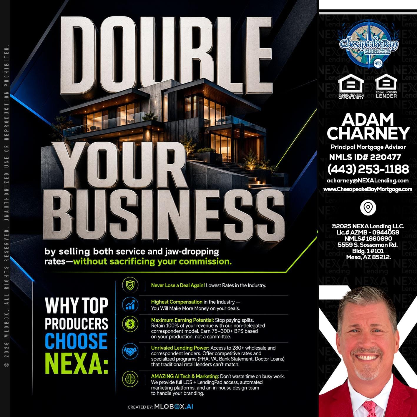 DOUBLE YOUR BUSINESS - Adam Charney -Principal Mortgage Advisor