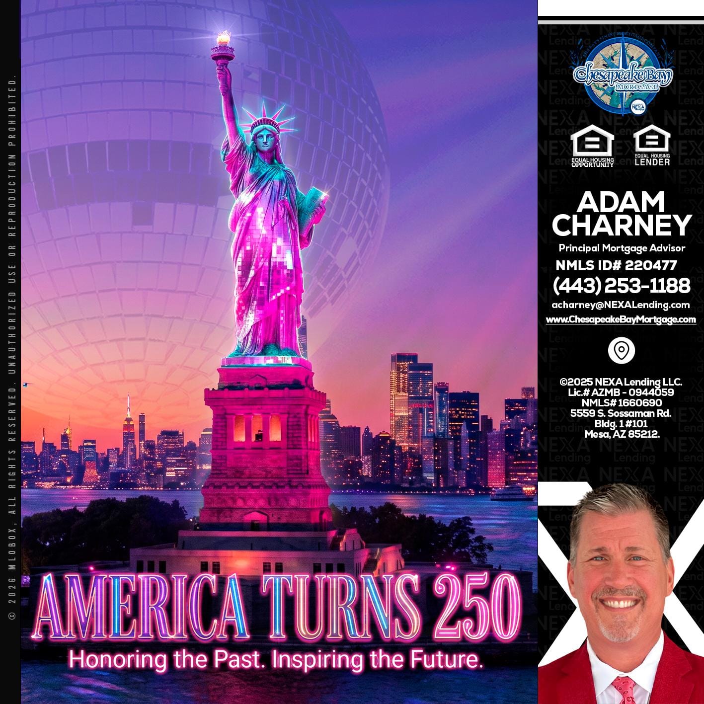 AMERICA TURNS 250 - Adam Charney -Principal Mortgage Advisor