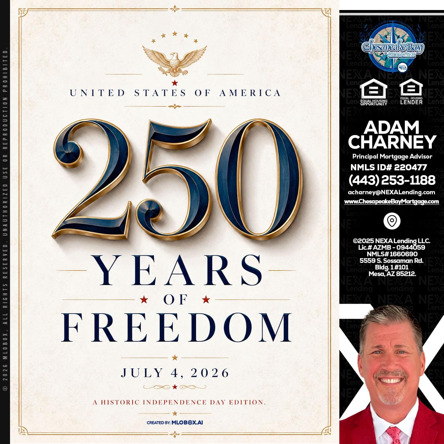 250 YEARS - Adam Charney -Principal Mortgage Advisor