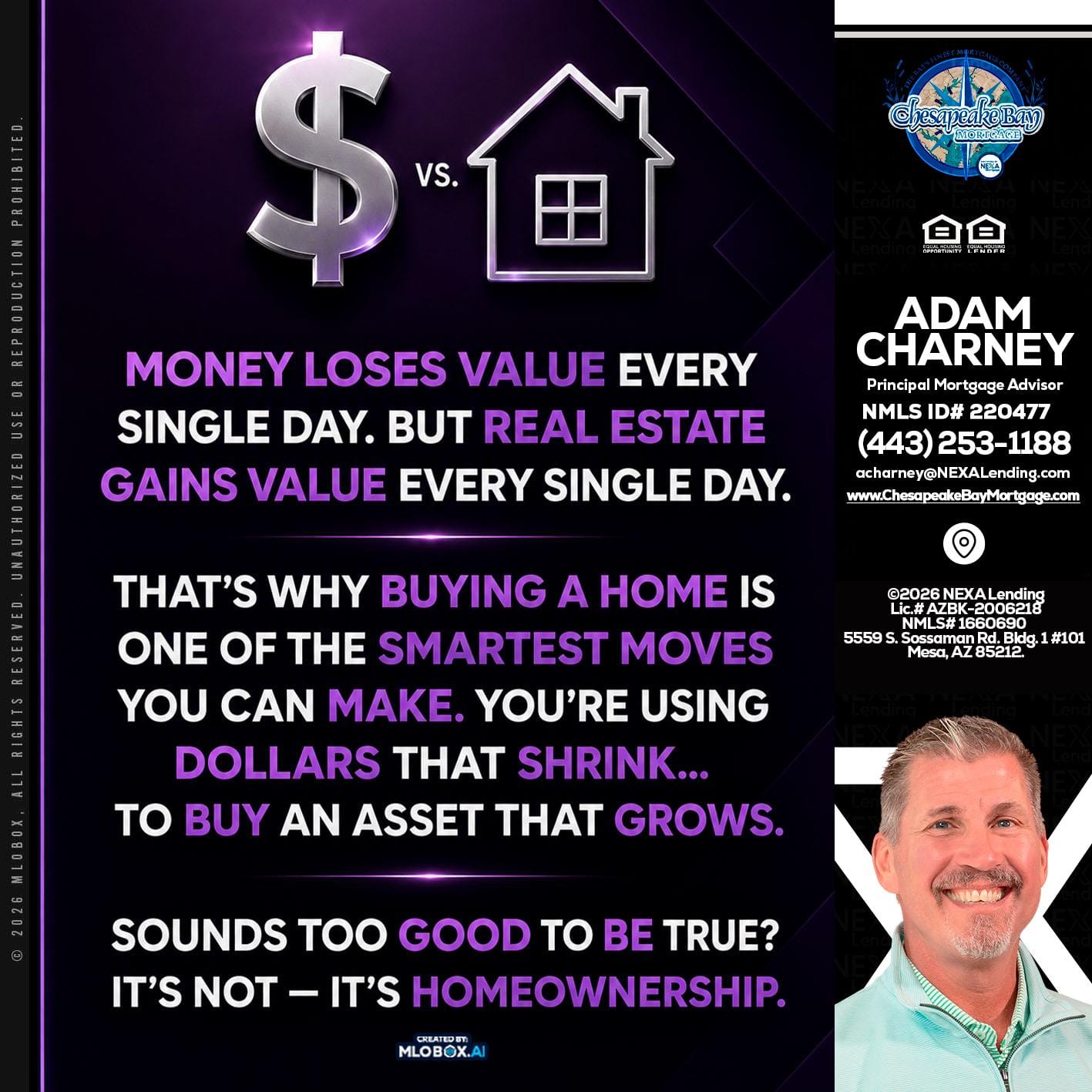 MONEY LOSES - Adam Charney -Principal Mortgage Advisor