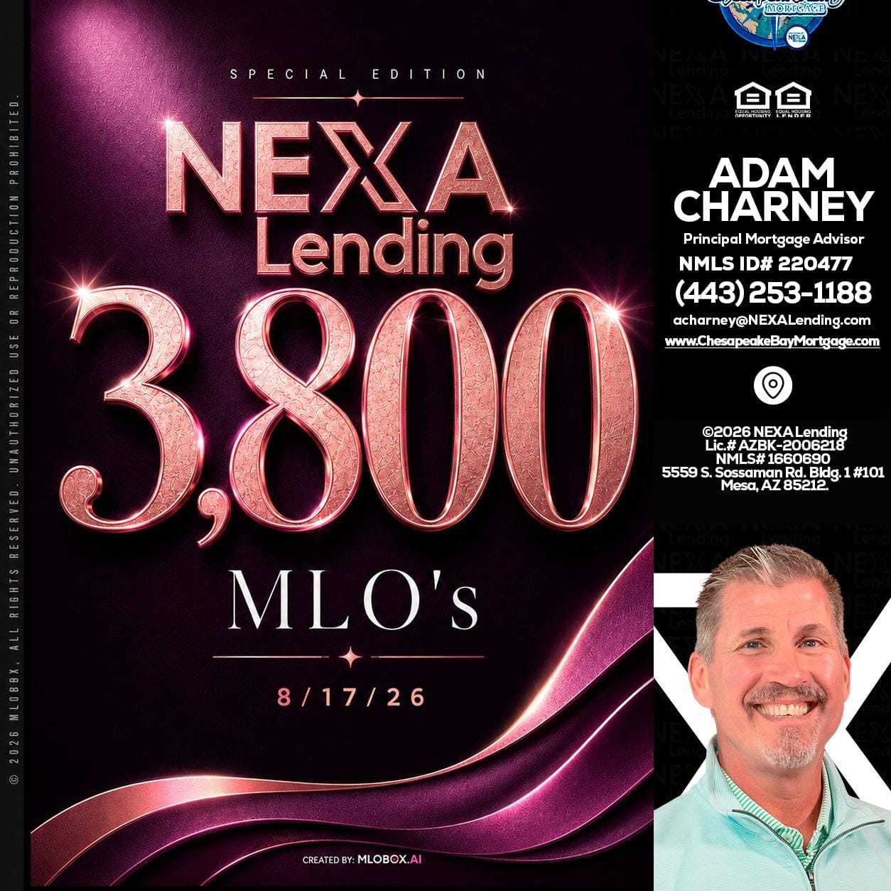3800 MLOs - Adam Charney -Principal Mortgage Advisor