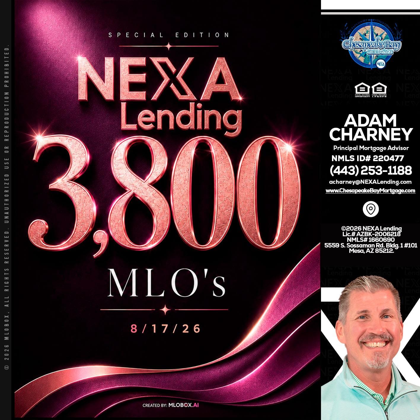 3800 MLOs - Adam Charney -Principal Mortgage Advisor