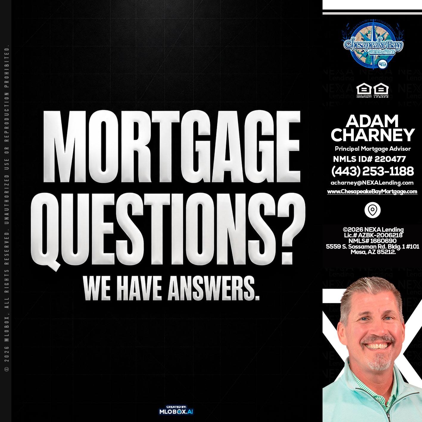 MORTGAGE QUESTION? - Adam Charney -Principal Mortgage Advisor