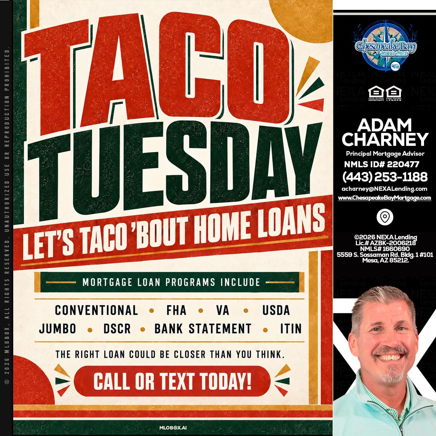 TACO TUESDAY - Adam Charney -Principal Mortgage Advisor