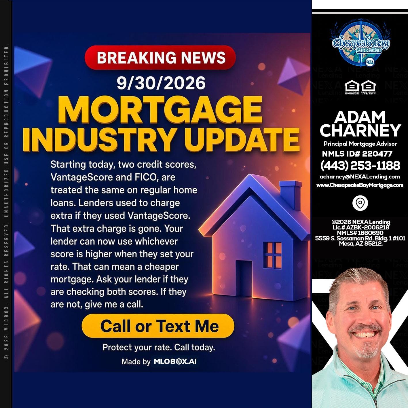 BREAKING NEWS - Adam Charney -Principal Mortgage Advisor
