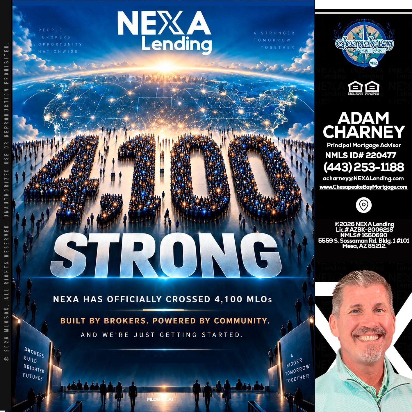 4,100 MLOs - Adam Charney -Principal Mortgage Advisor