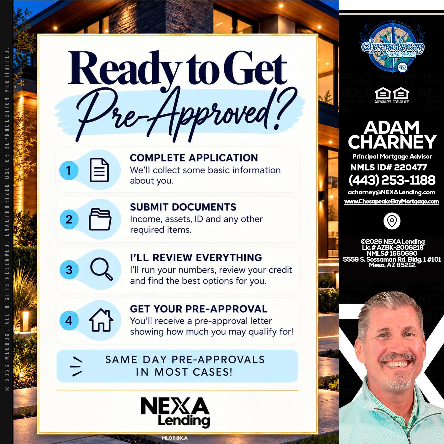 ready to get - Adam Charney -Principal Mortgage Advisor