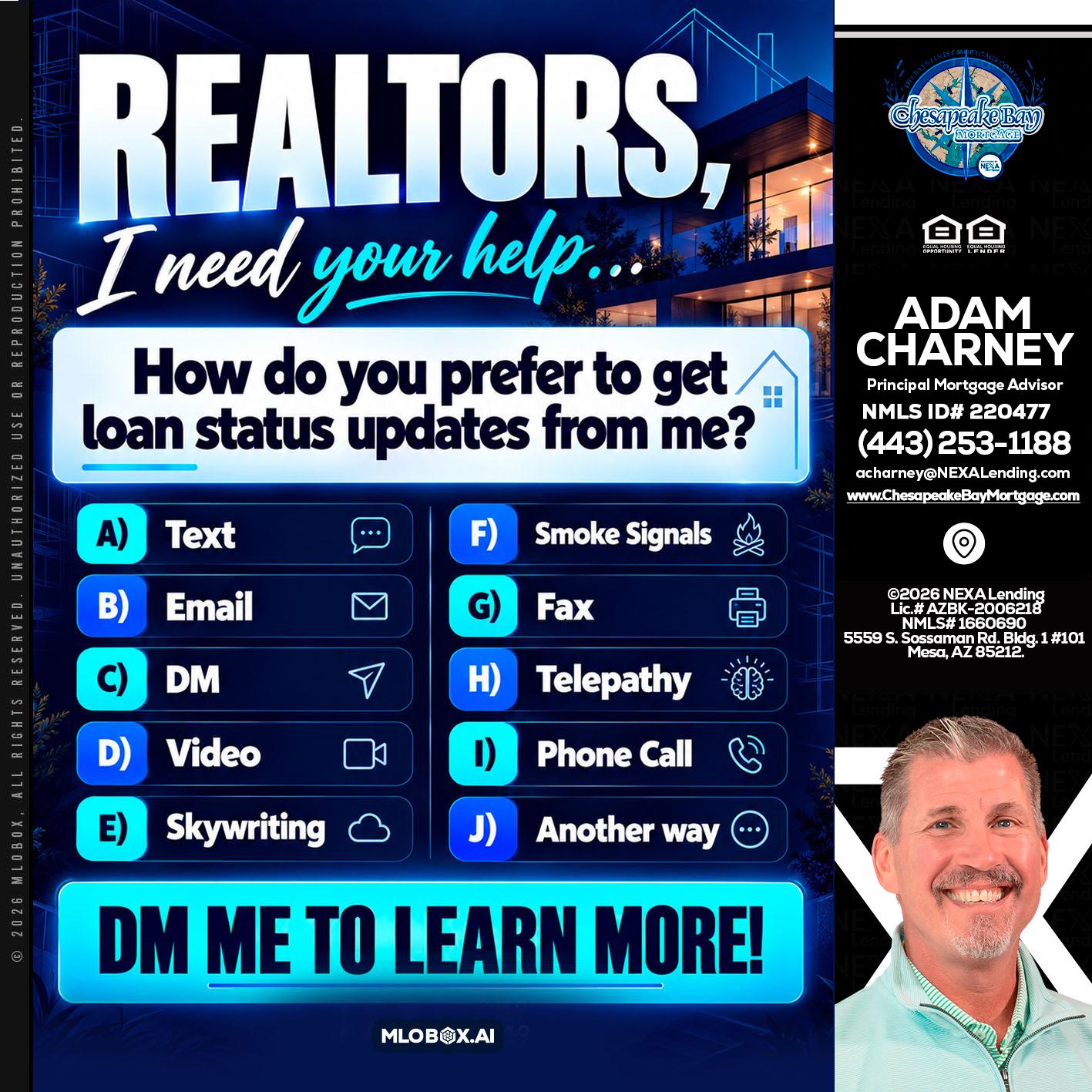 REALTORS - Adam Charney -Principal Mortgage Advisor
